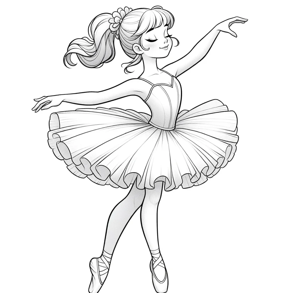 Ballerina Ausmalbilder