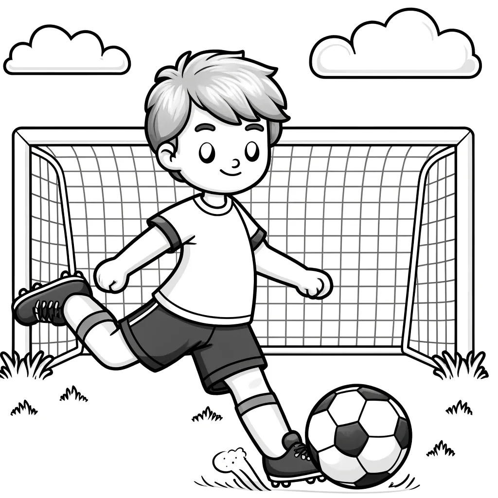 Fußballspieler bereit für das Tor