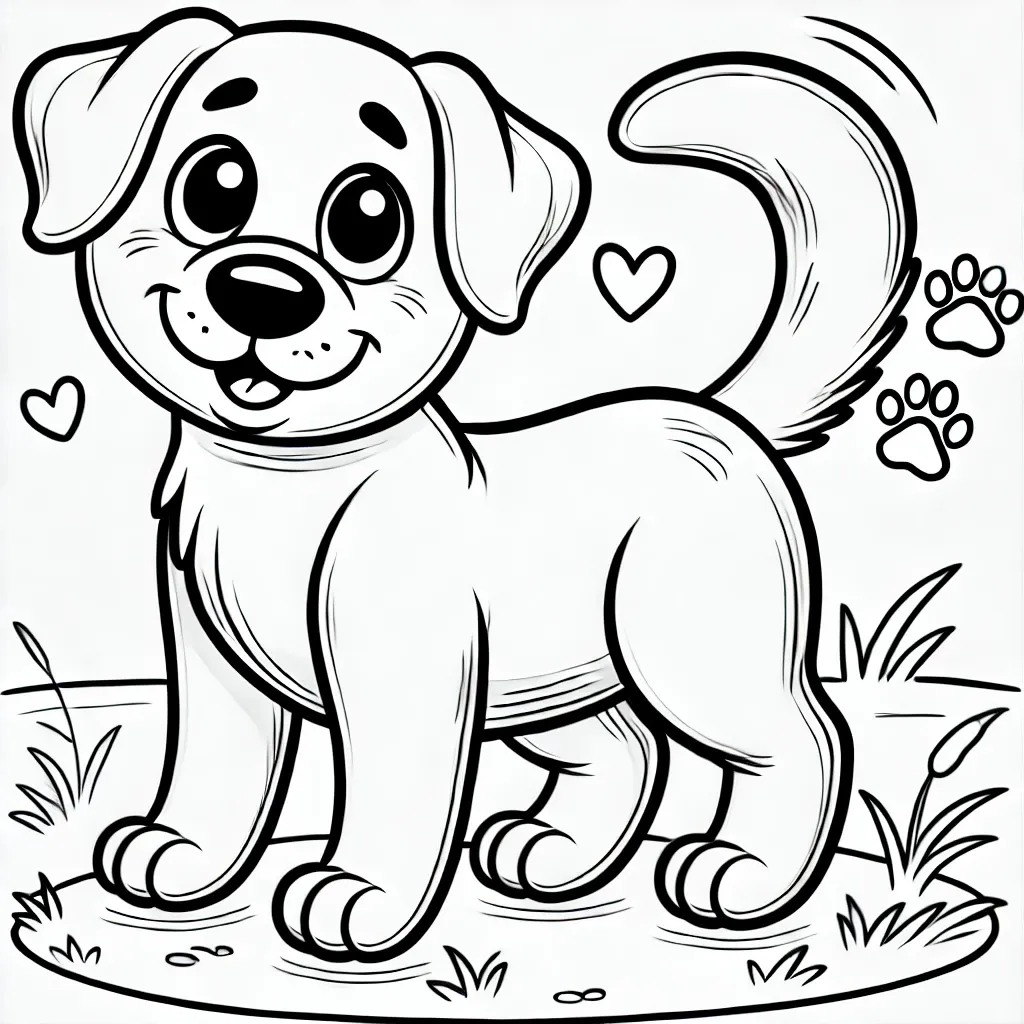 Labrador Ausmalbild