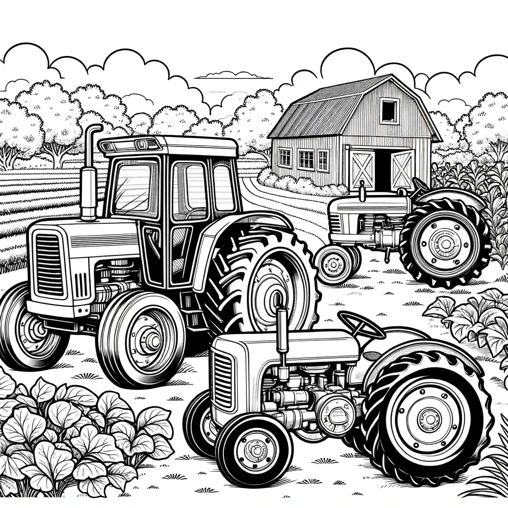 Trecker Ausmalbilder