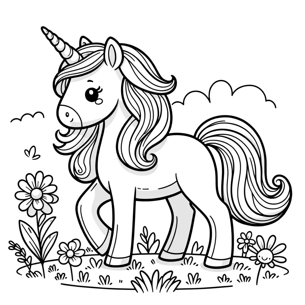 Ausmalbilder Einhorn