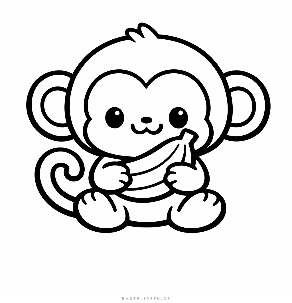 Ausmalbilder Affe
