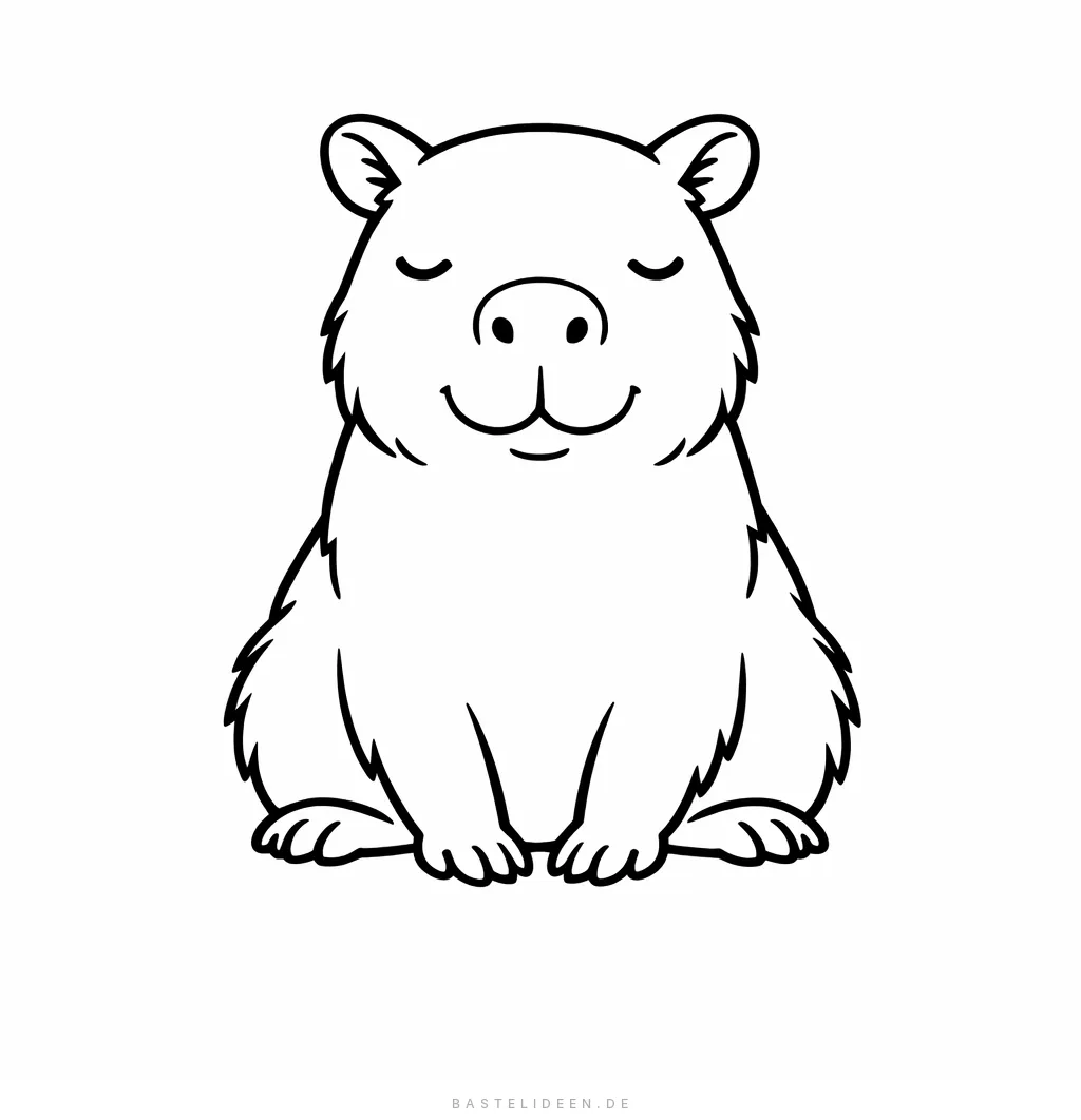 Ausmalbilder Capybara