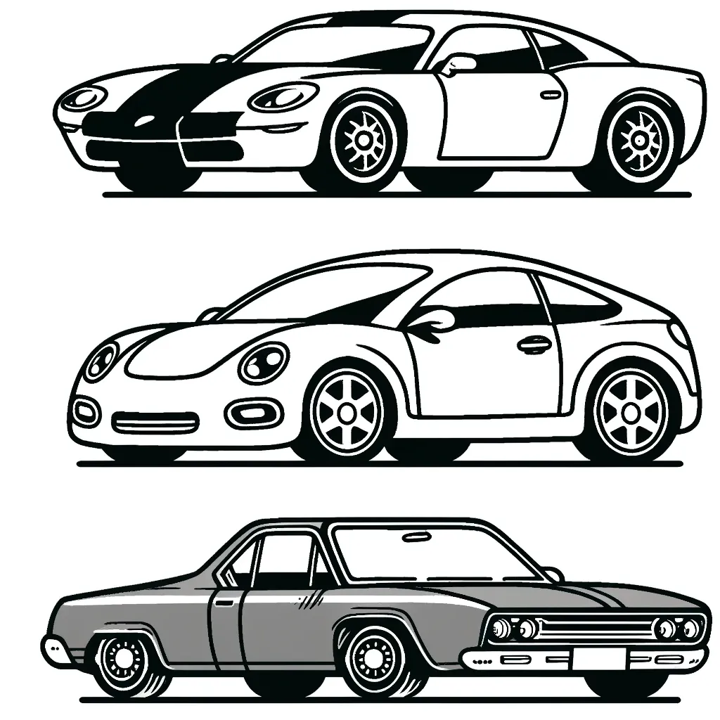 Klassische und moderne Sportwagen