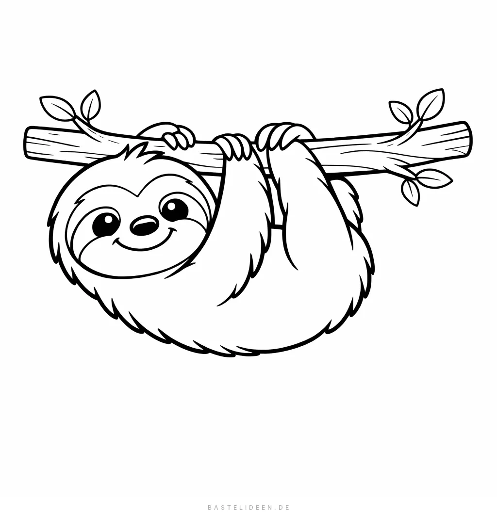 Ausmalbilder Faultier