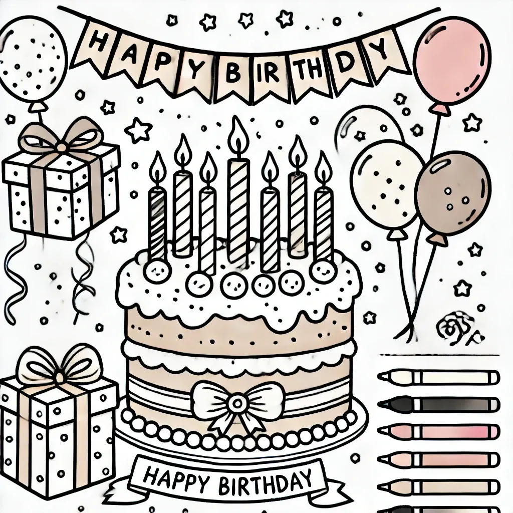 Ausmalbilder Geburtstag