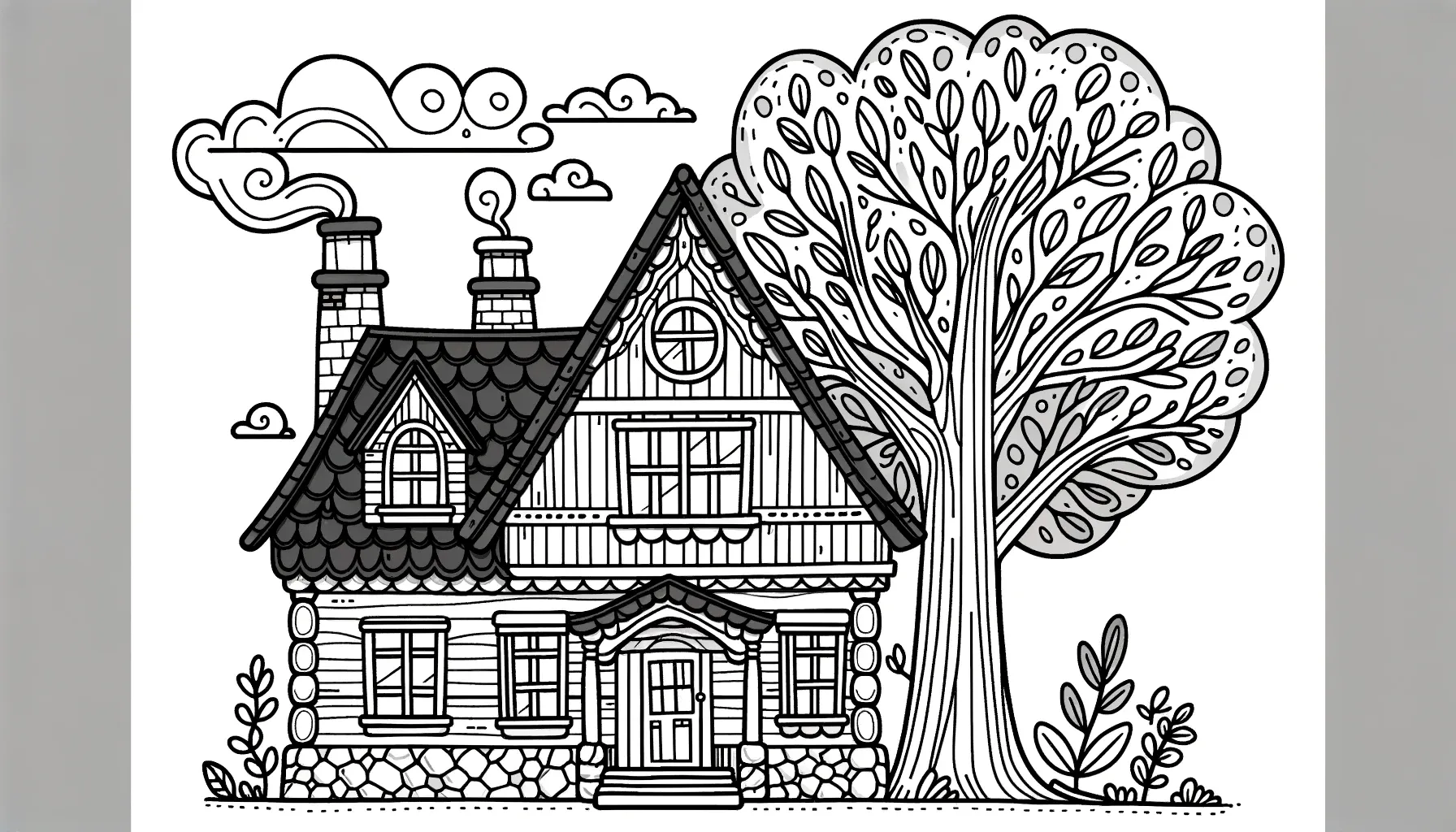 Ausmalbilder Haus