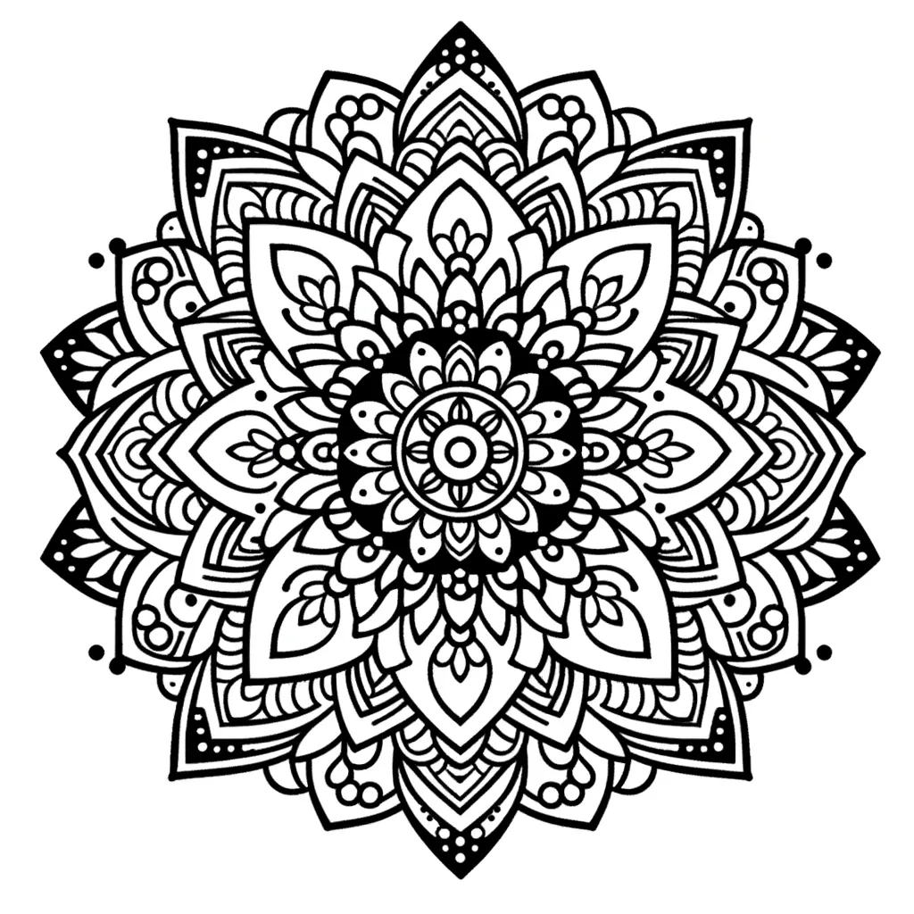 Ausmalbilder Mandala