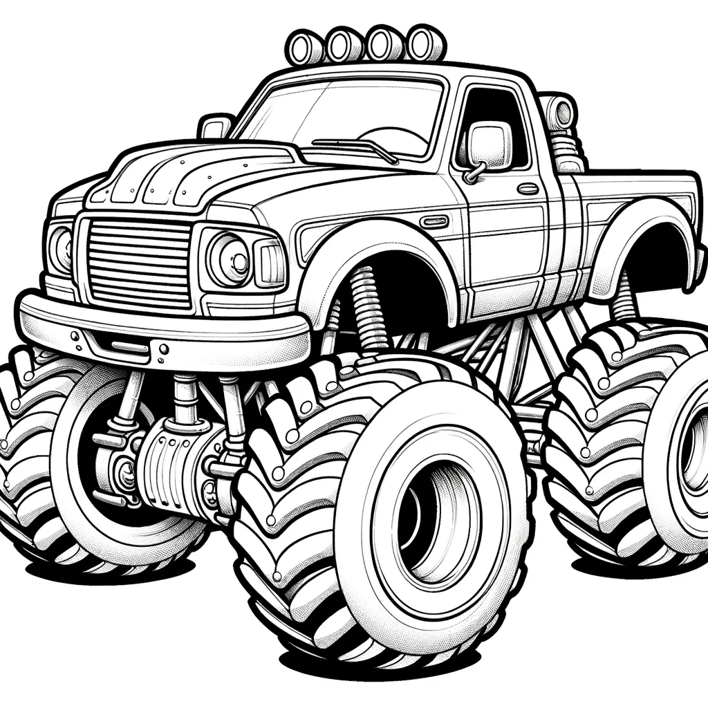 Ausmalbilder Monstertruck
