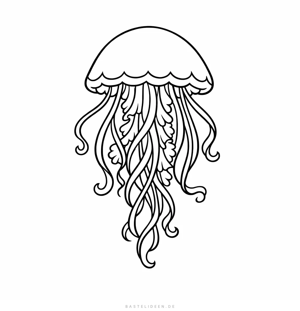 Ausmalbilder Qualle