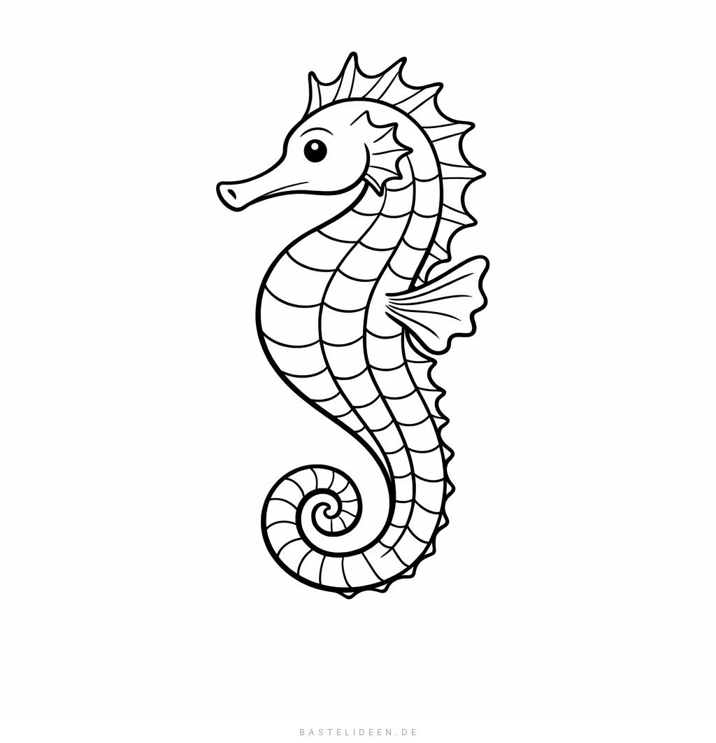 Ausmalbilder Seepferdchen