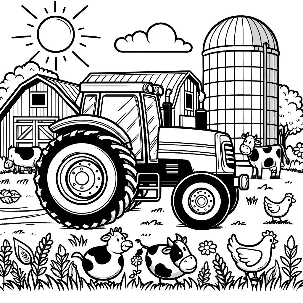 Ausmalbilder Traktor