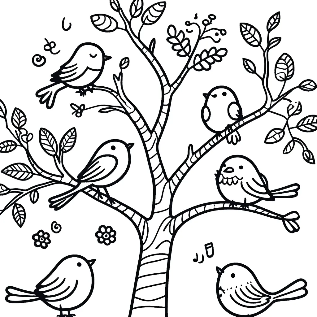 Ausmalbilder Vögel