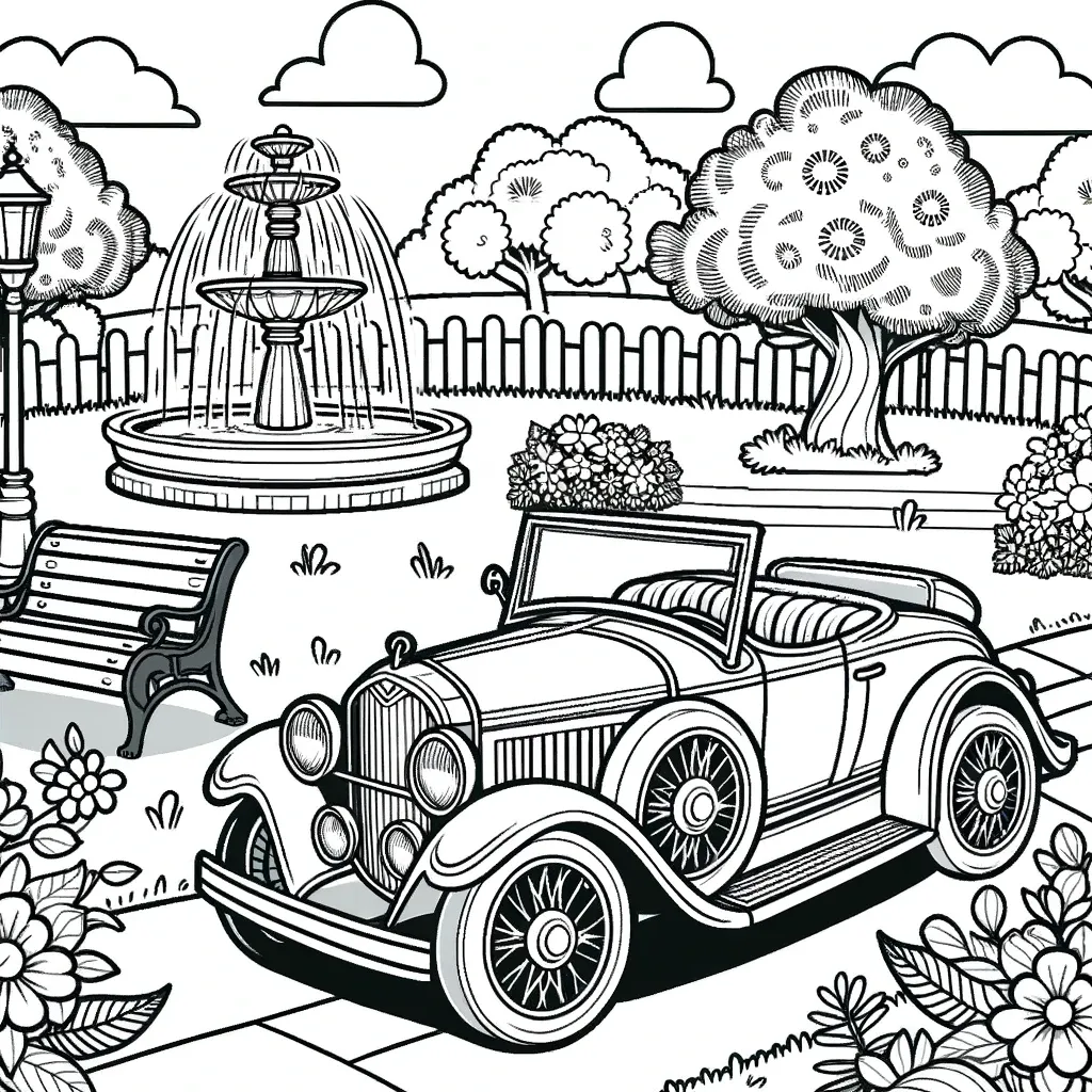 Eleganter Vintage-Oldtimer mit klassischer Schönheit