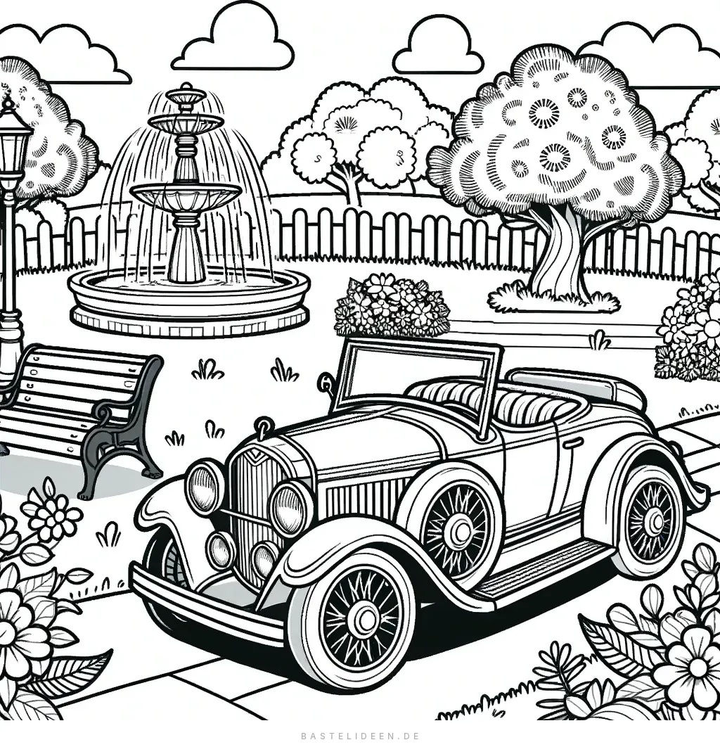 Eleganter Vintage-Oldtimer mit klassischer Schönheit