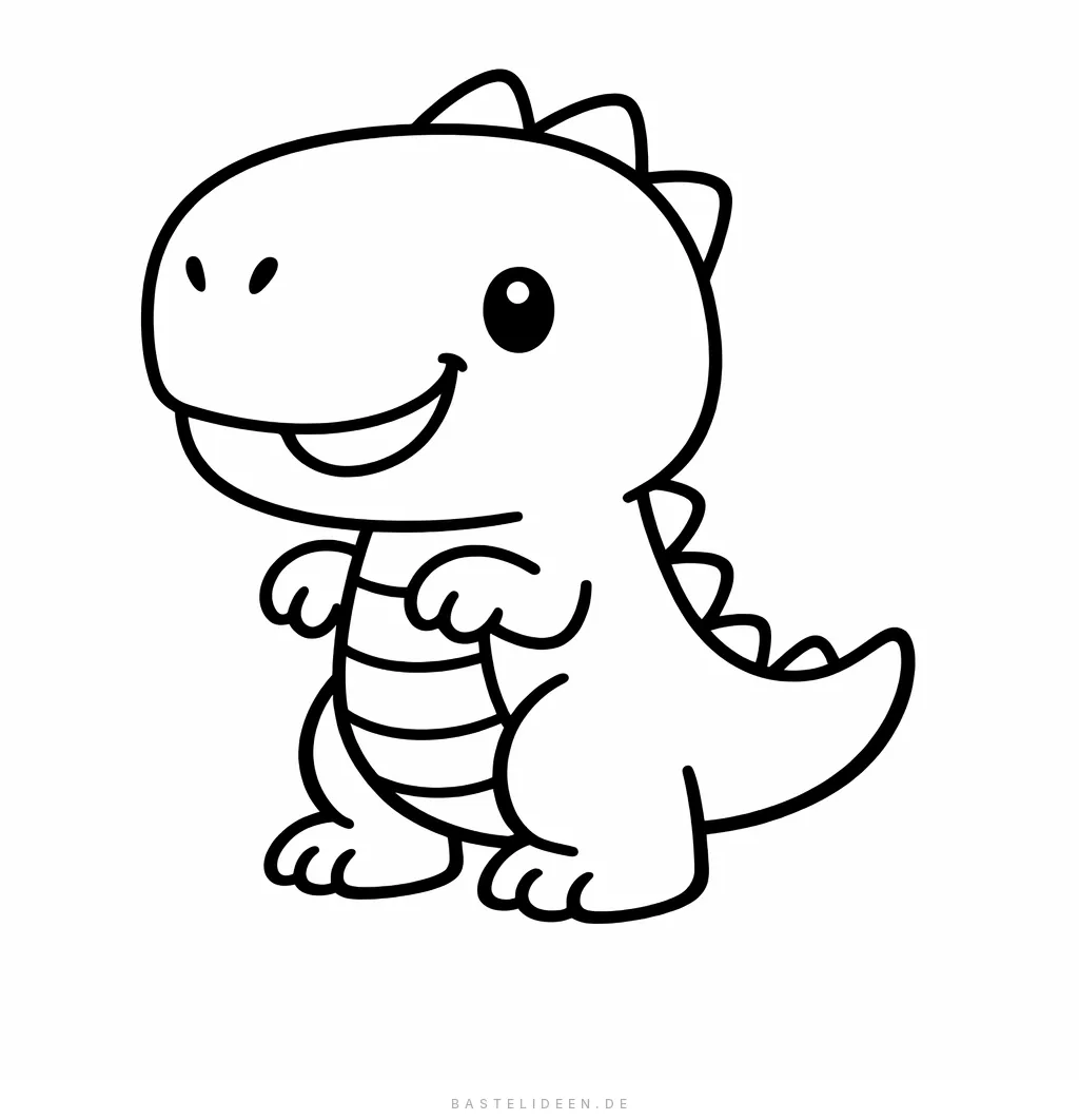 Süßer Baby T-Rex lächelt freundlich