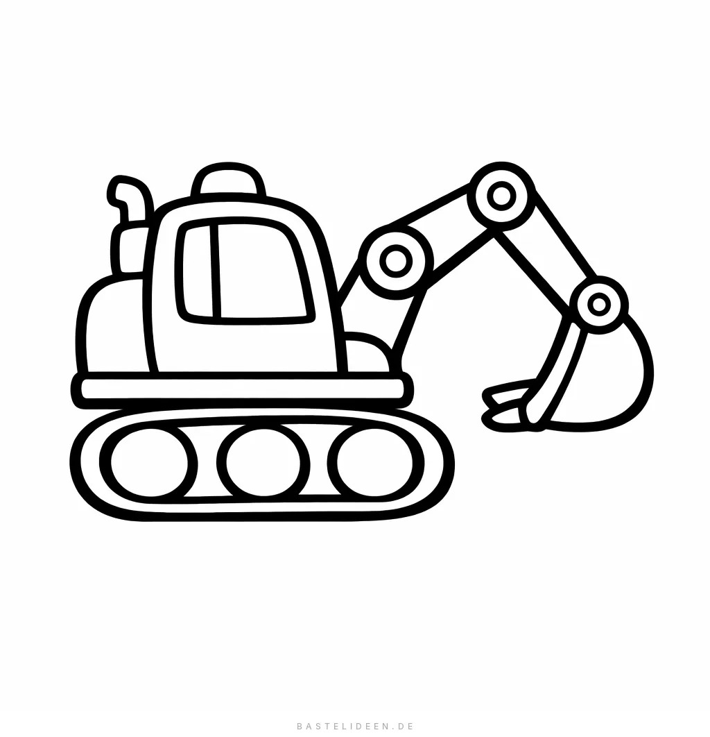 Kleiner Spielzeugbagger für Kleinkinder