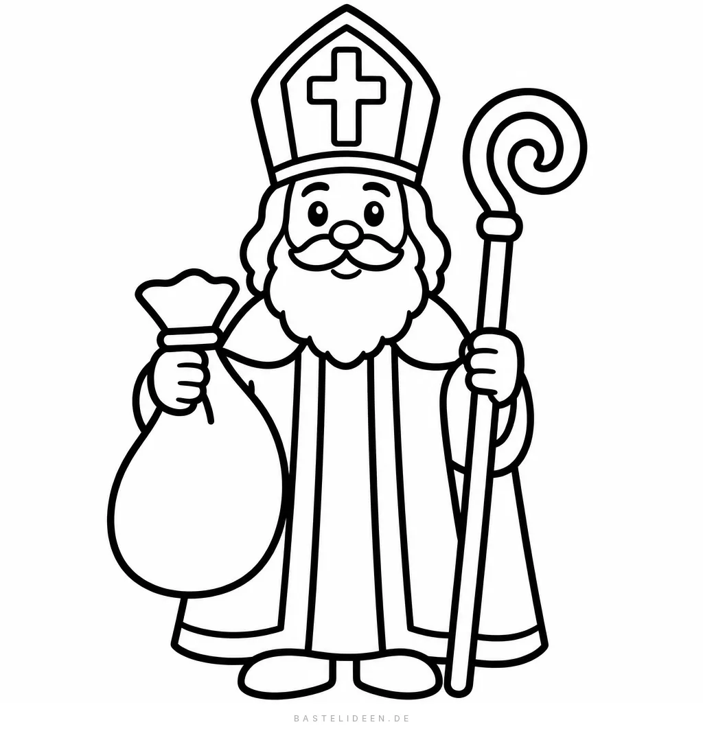 Ausmalbilder Nikolaus