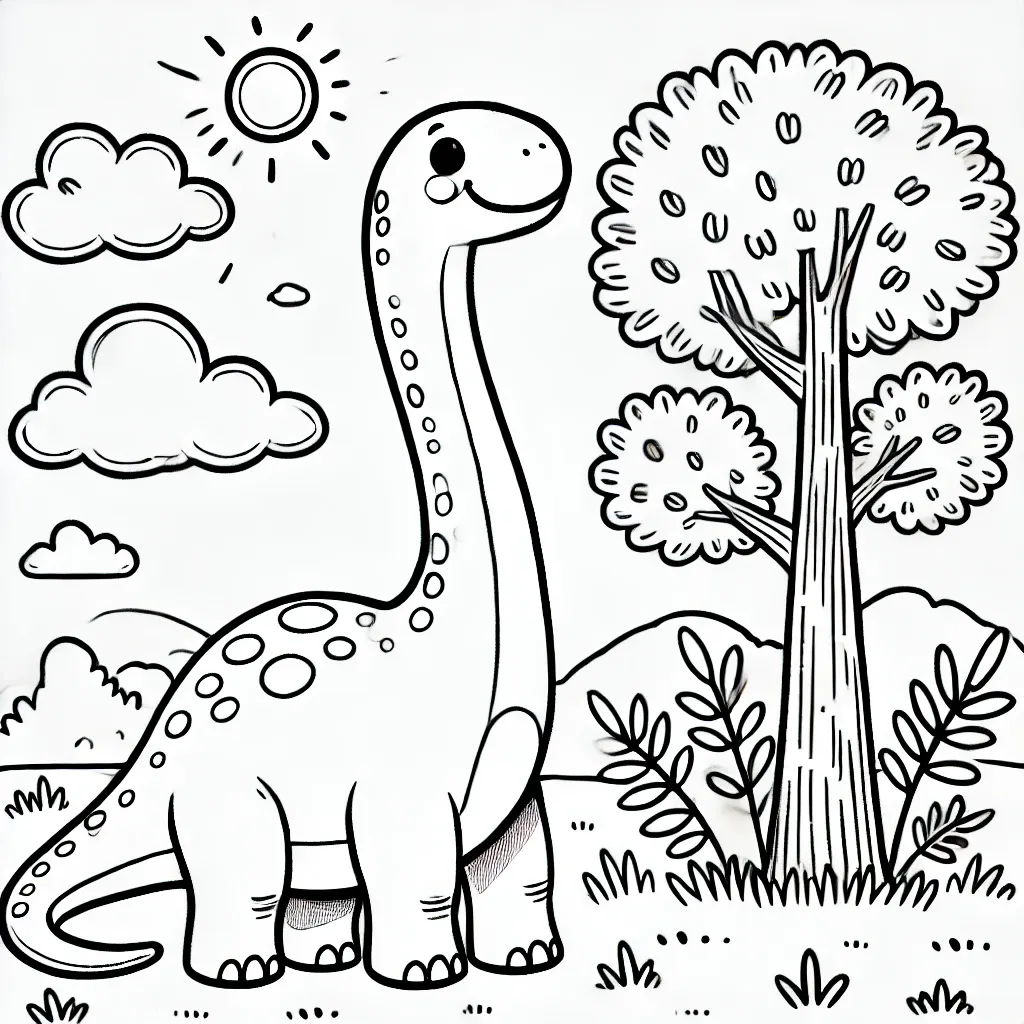 Brachiosaurus Ausmalbild