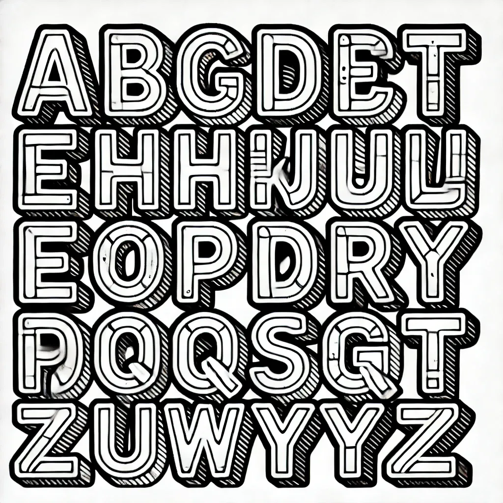 Buchstaben Zum Ausmalen