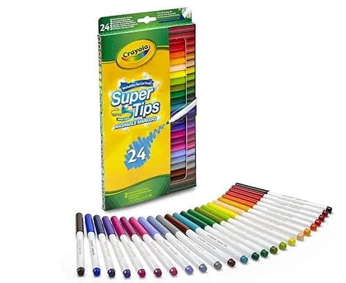 Crayola Supertips Filzstifte (24 Farben)