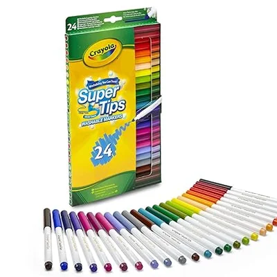 Crayola Supertips Filzstifte (24 Farben)