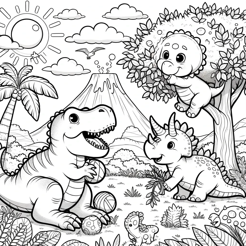 Dino Ausmalbilder