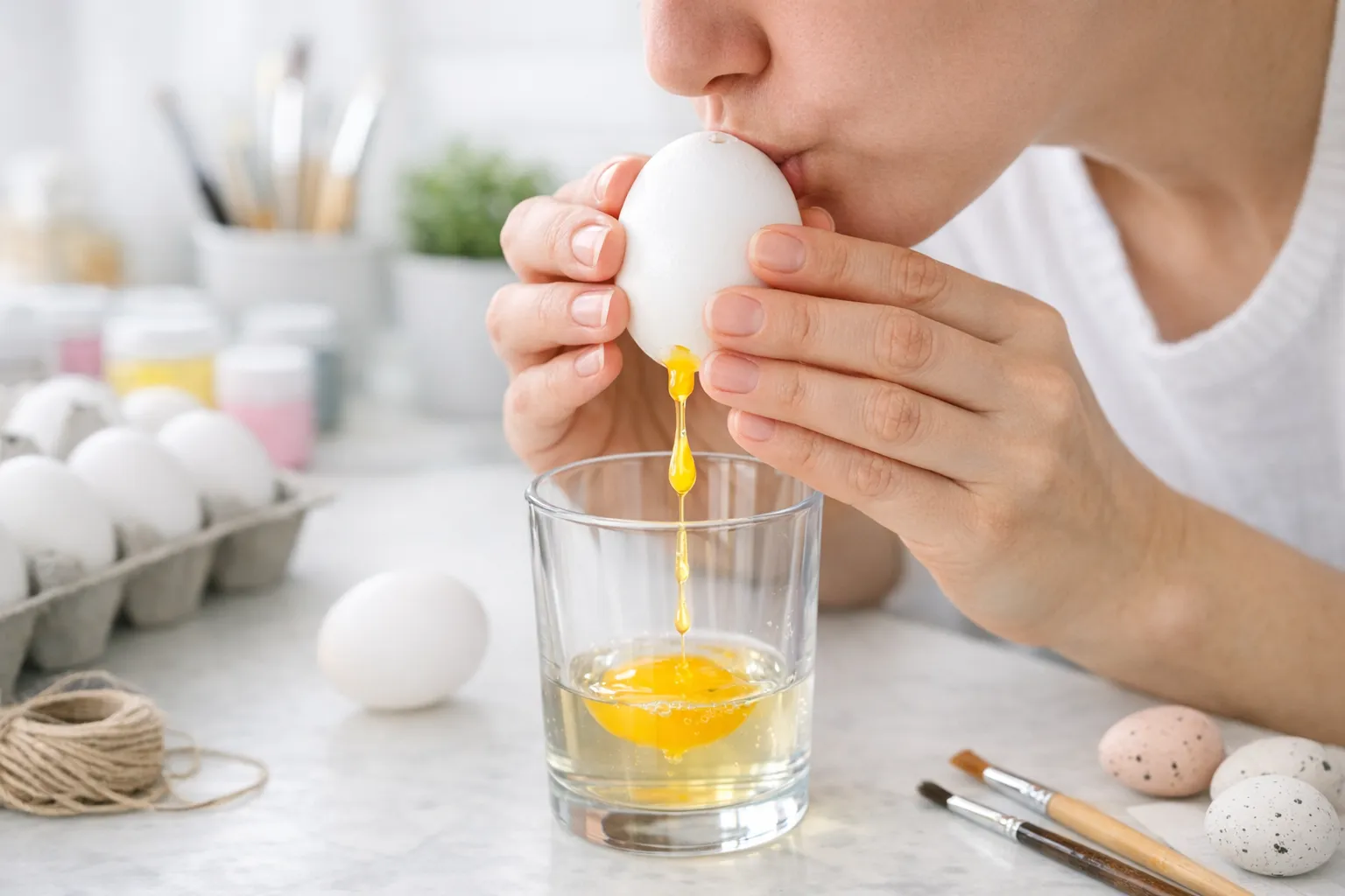 Eier ausblasen