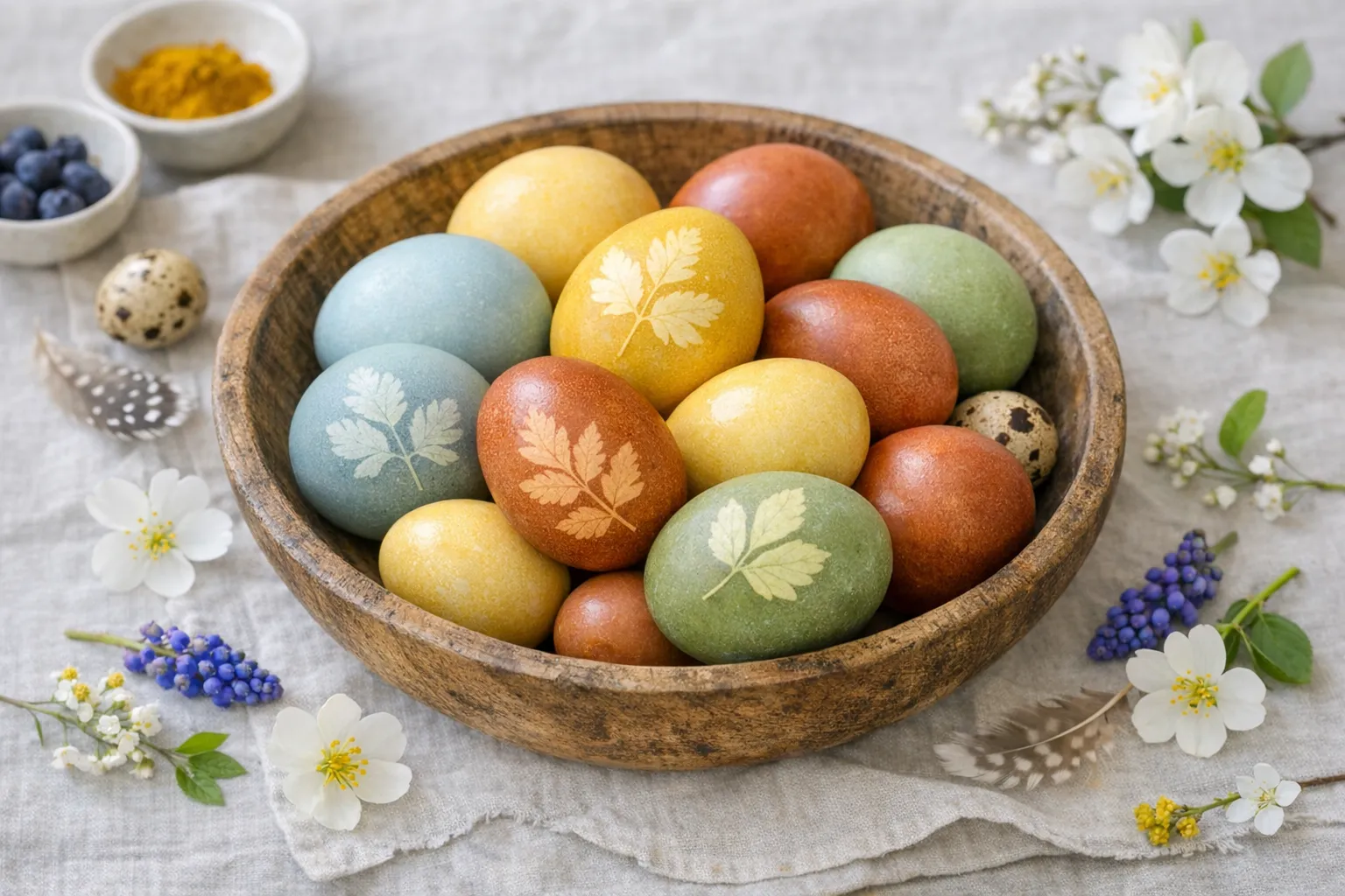 Eier natürlich färben