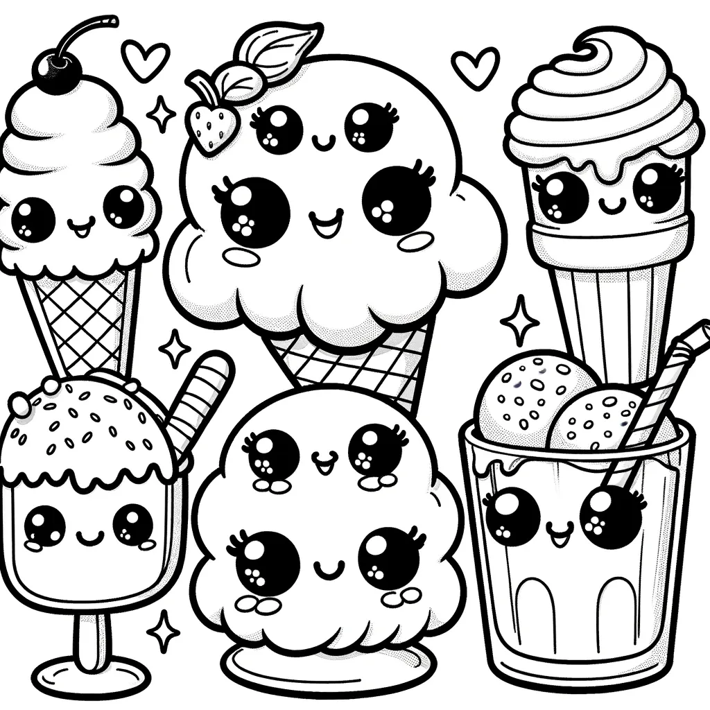 Eis Ausmalbilder