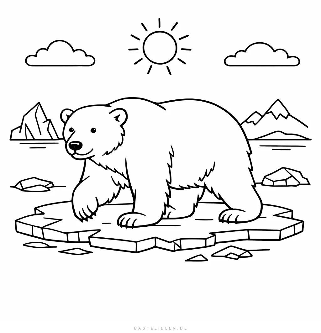 Majestätischer Eisbär auf dem Eis