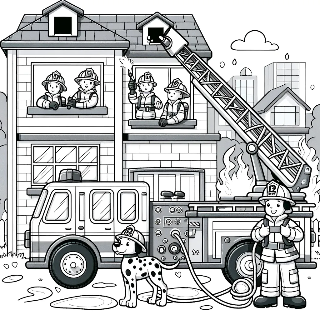 Feuerwehr Ausmalbilder