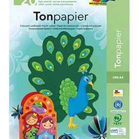 folia 600 – Block mit Tonpapier, 130 g/m², DIN A4, 20 Blatt