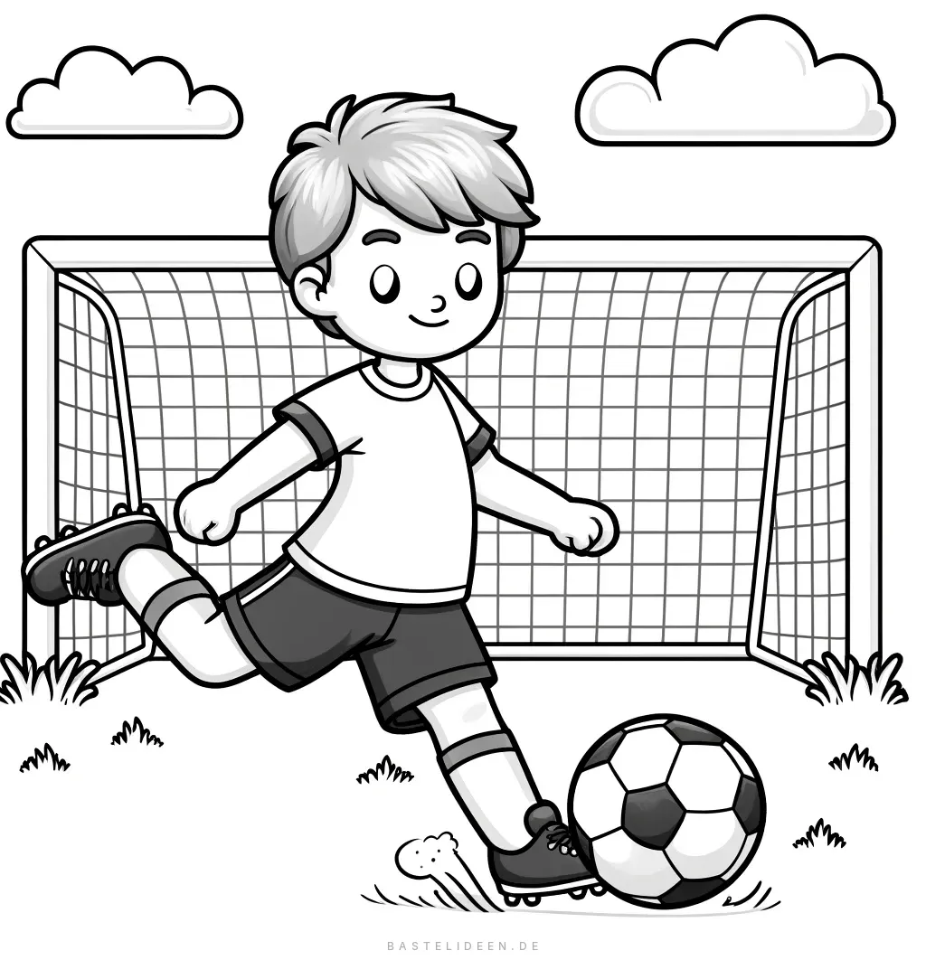 Fußballspieler bereit für das Tor