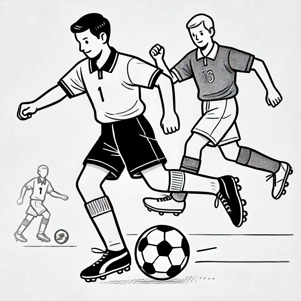 Spannendes Fußballspiel in Aktion