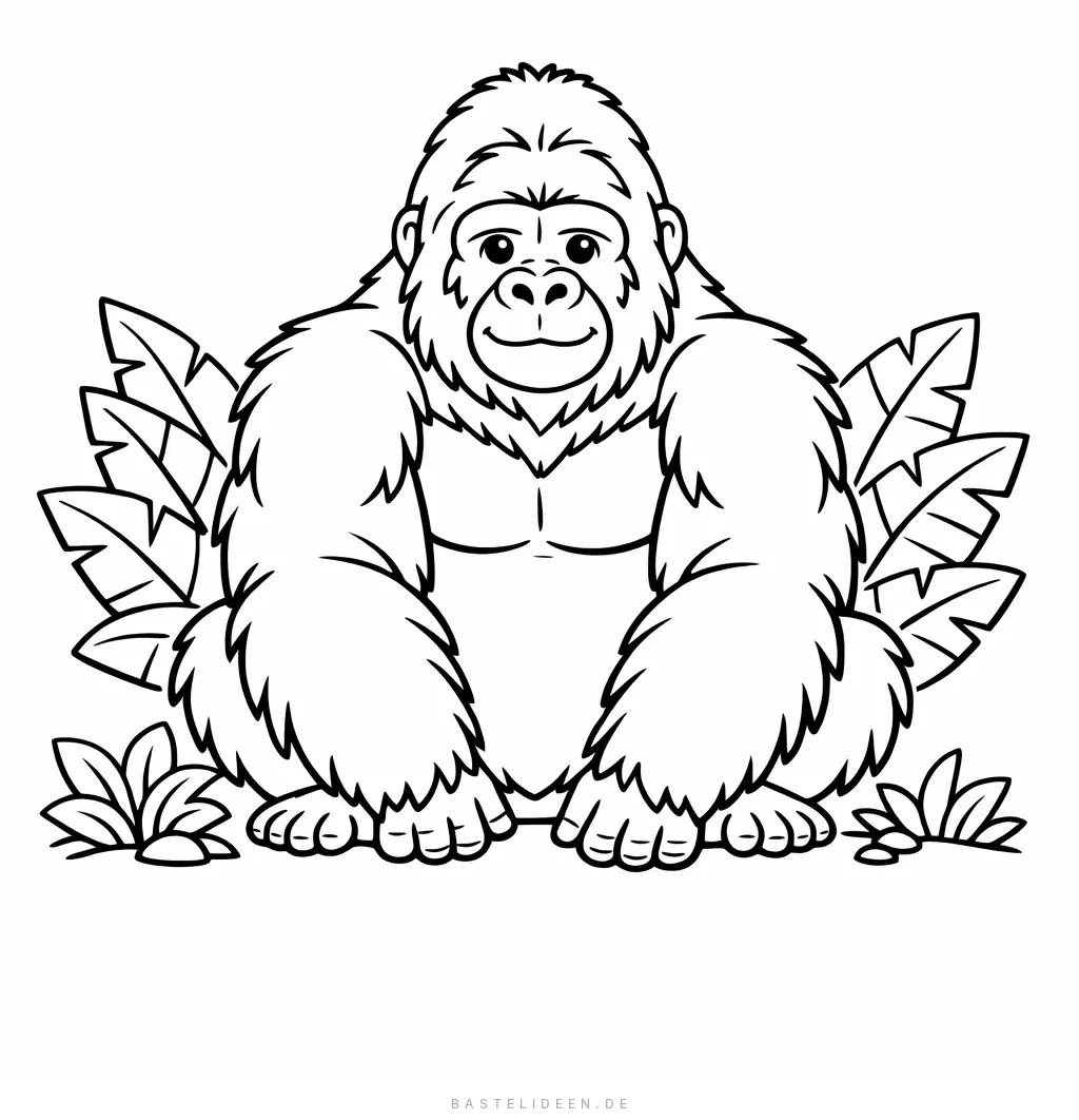 Mächtiger Silberrücken-Gorilla mit sanftem Blick