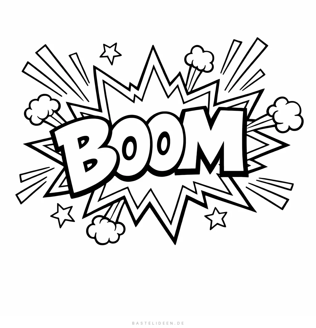 BOOM Schriftzug im Comic-Graffiti-Stil