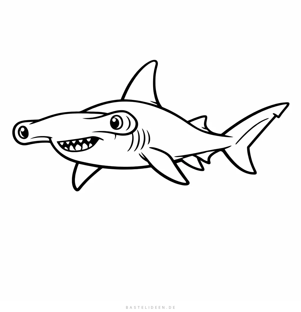 Hammerhai mit markanter Kopfform