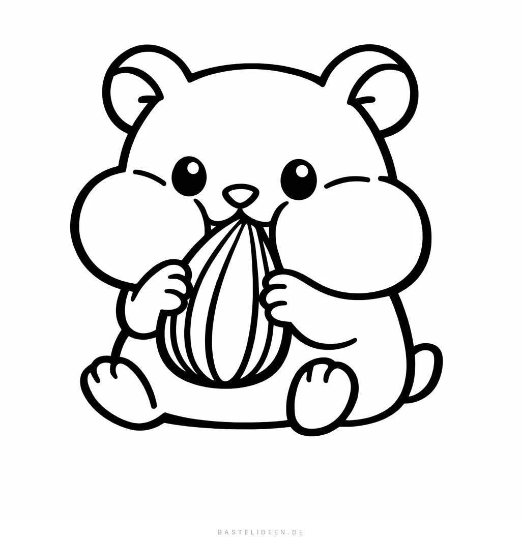 Hamster knabbert an einem Sonnenblumenkern