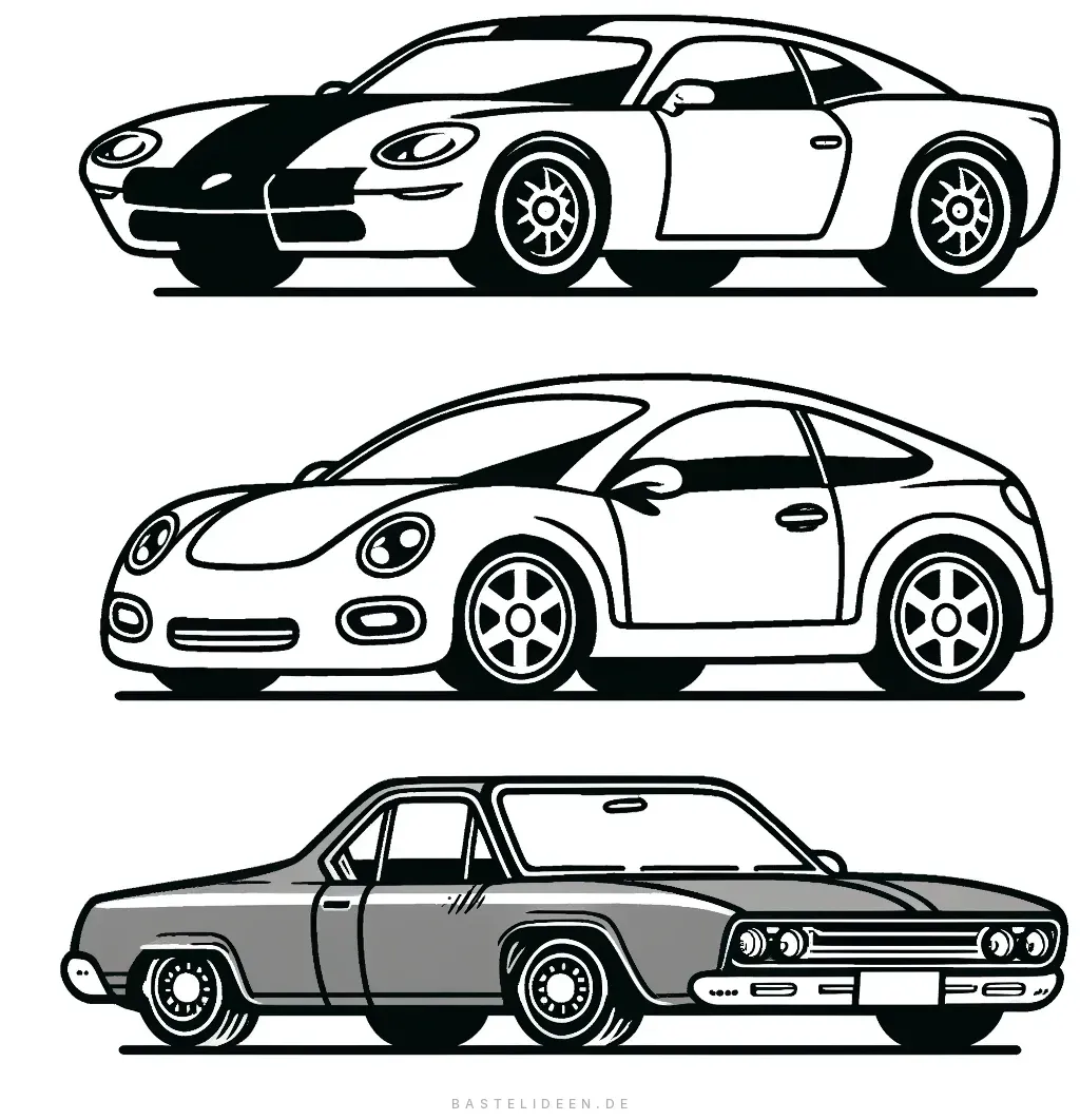 Klassische und moderne Sportwagen