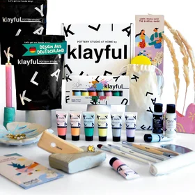 Klayful Töpferset für Anfänger - 3kg Ton