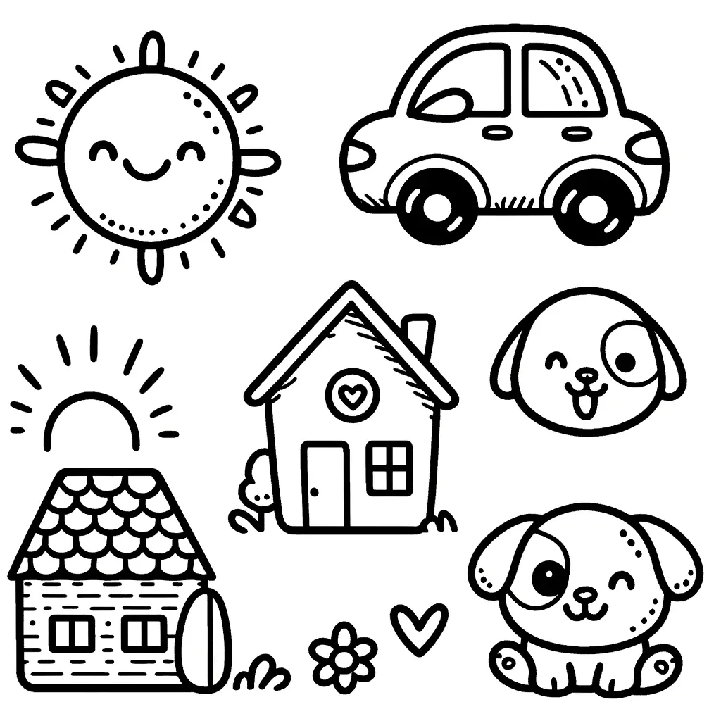 Niedliche Kleine Ausmalbilder