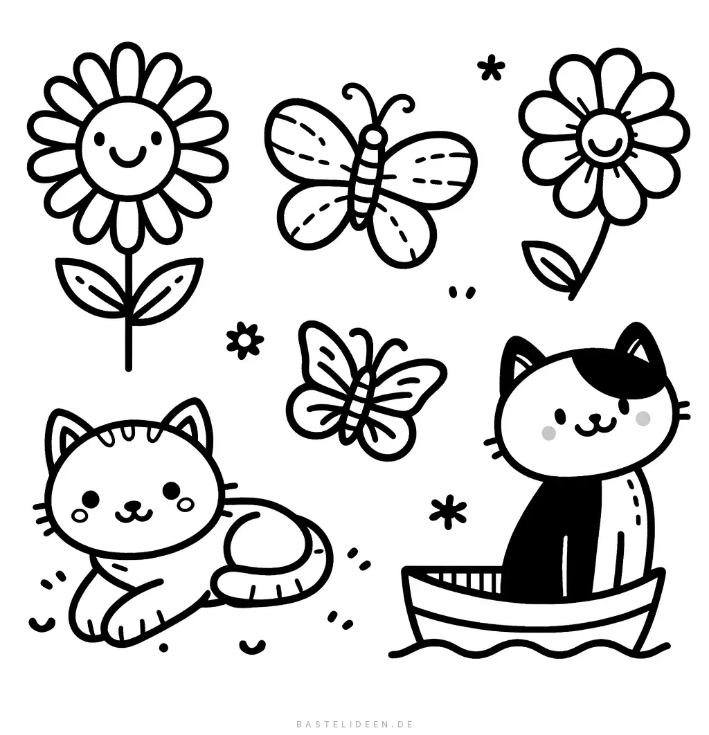 Lustige und Niedliche Natur Ausmalbild