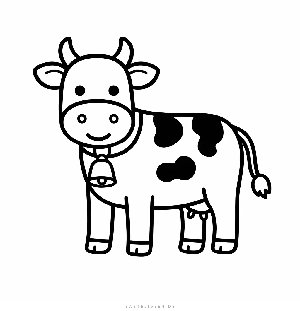 Kuh mit großer Glocke am Halsband