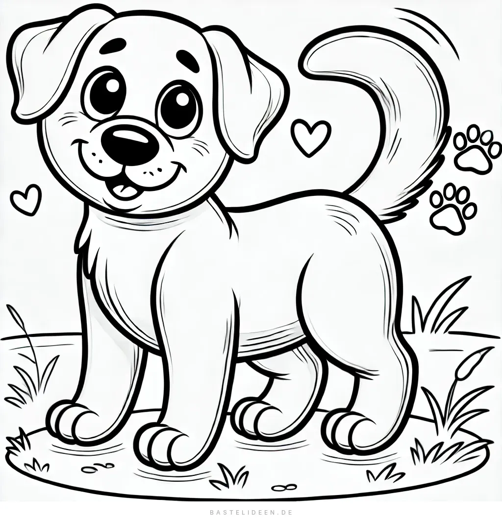 Süßer Labrador-Welpe mit großen Augen