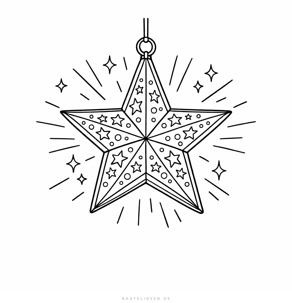 Wunderschöne sternförmige Laterne