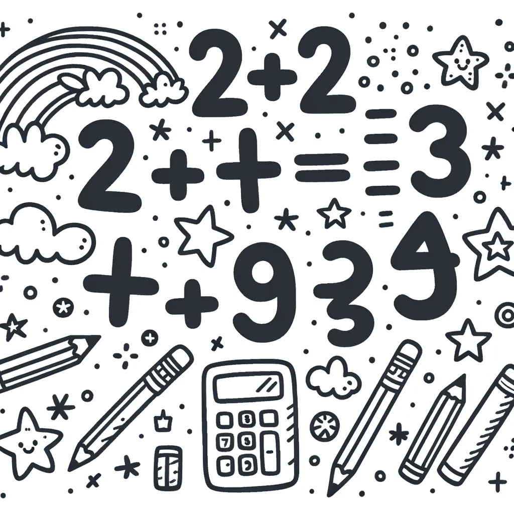 Mathe Ausmalbilder