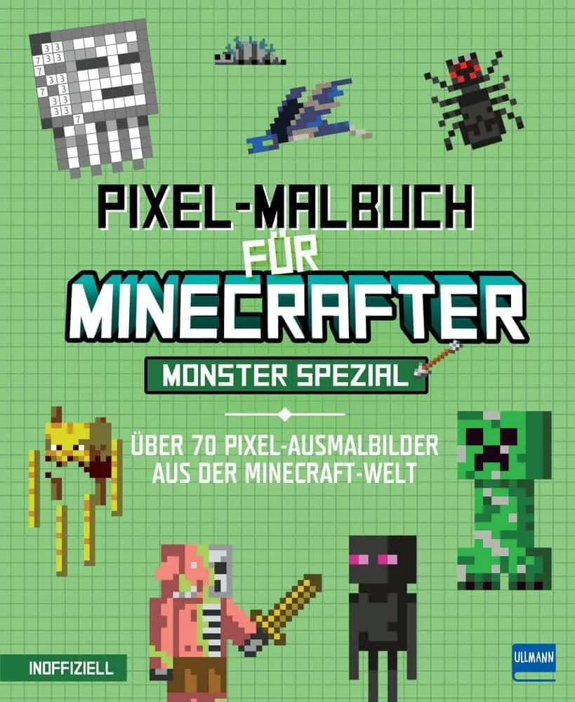 Minecraft Pixel-Malbuch (ab 6 J.)
