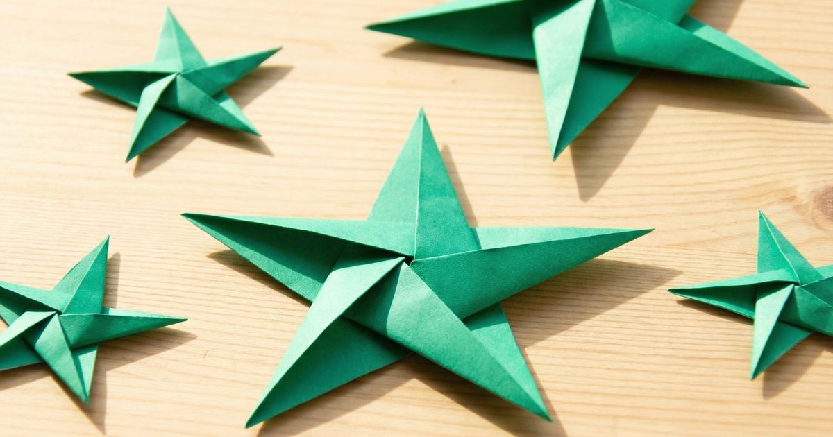 Origami Sterne falten - Anleitung - Bastelideen.de