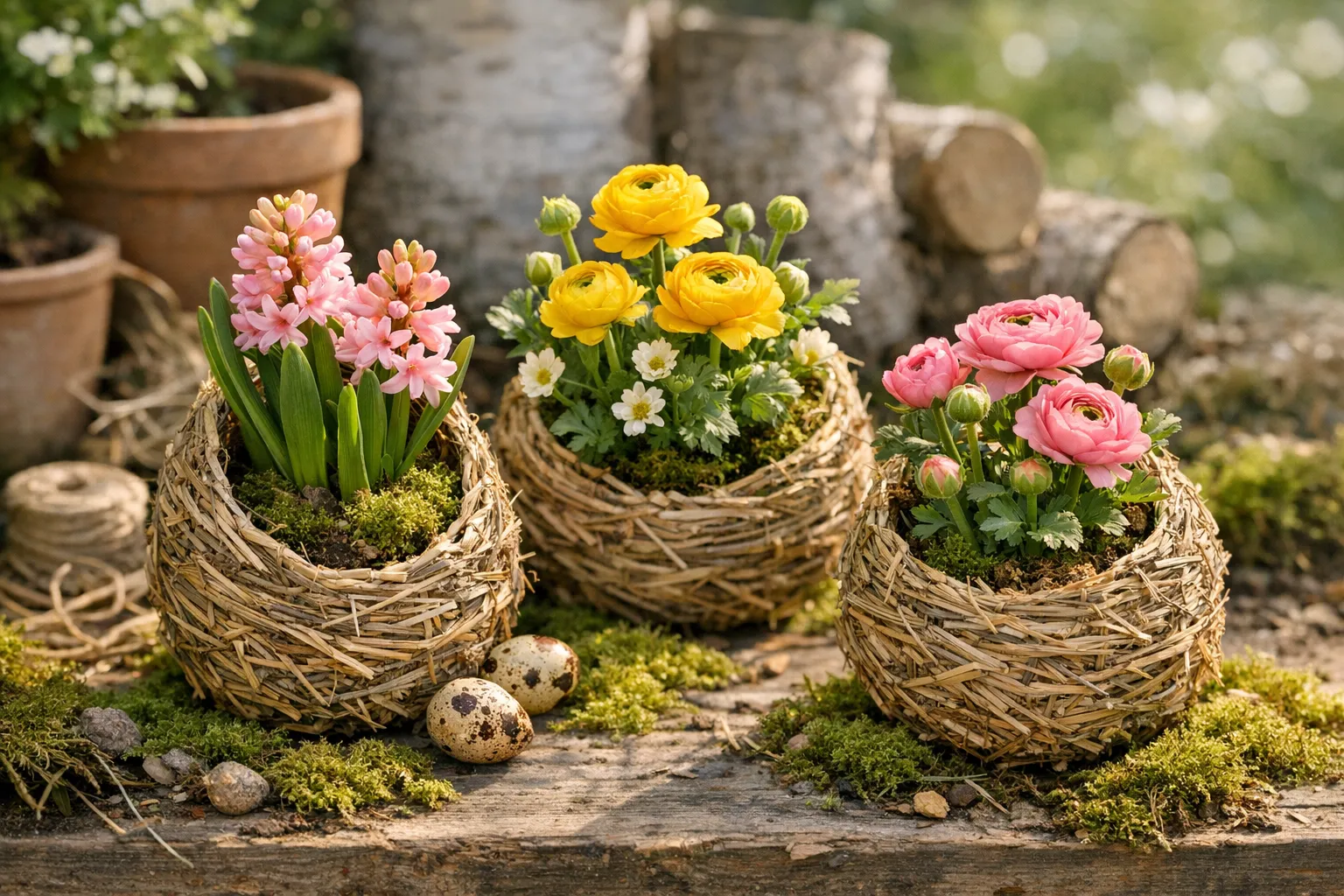 Osterdeko selber machen aus Naturmaterialien